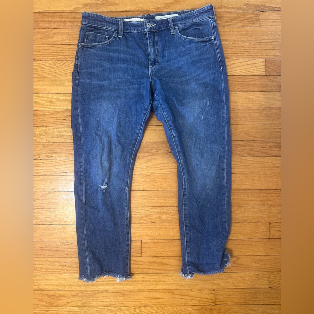 Sz 31 Anthropologie Pilcro and the Letterpress Slim Boyfriend Jeans in Blue